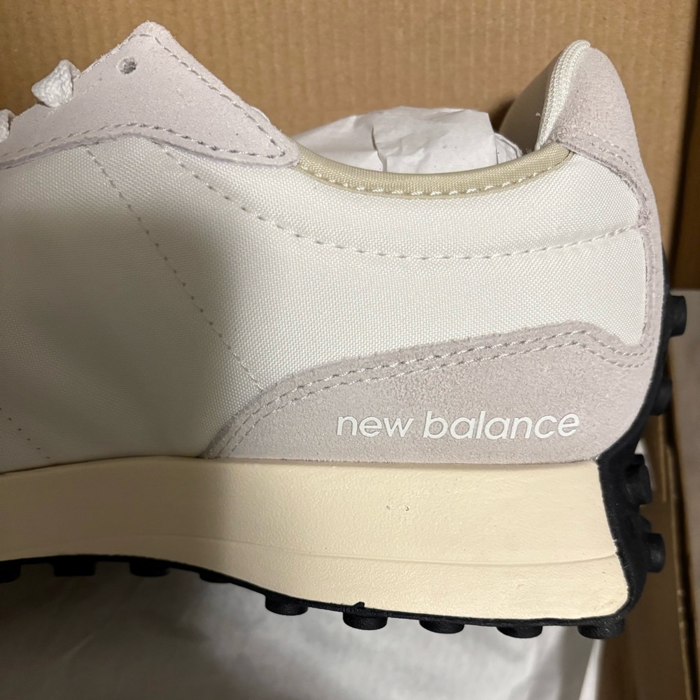 New Balance Women’s Cream, White & Black Retro Runner Sneakers - Picture 9 of 16